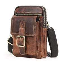 Load image into Gallery viewer, "Legend Collection" - New Men's Genuine Leather Shoulder/Cross Body/Belt Bag Horse/Cowhide FREE ENGRAVING PERSONALISE
