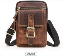 Load image into Gallery viewer, "Legend Collection" - New Men's Genuine Leather Shoulder/Cross Body/Belt Bag Horse/Cowhide FREE ENGRAVING PERSONALISE