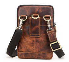 Load image into Gallery viewer, "Legend Collection" - New Men's Genuine Leather Shoulder/Cross Body/Belt Bag Horse/Cowhide FREE ENGRAVING PERSONALISE