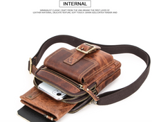 Load image into Gallery viewer, "Legend Collection" - New Men's Genuine Leather Shoulder/Cross Body/Belt Bag Horse/Cowhide FREE ENGRAVING PERSONALISE