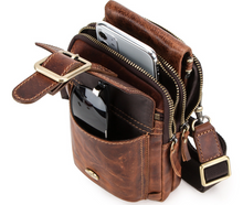 Load image into Gallery viewer, "Legend Collection" - New Men's Genuine Leather Shoulder/Cross Body/Belt Bag Horse/Cowhide FREE ENGRAVING PERSONALISE