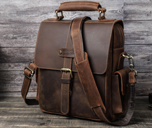 Load image into Gallery viewer, "Legend Collection" - New Men's Genuine Leather Shoulder/Messenger Bag Horse/Cowhide FREE ENGRAVING PERSONALISE