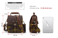 Load image into Gallery viewer, "Legend Collection" - New Men's Genuine Leather Shoulder/Messenger Bag Horse/Cowhide FREE ENGRAVING PERSONALISE