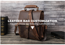 Load image into Gallery viewer, "Legend Collection" - New Men's Genuine Leather Shoulder/Messenger Bag Horse/Cowhide FREE ENGRAVING PERSONALISE