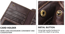Load image into Gallery viewer, "Legend Collection" - New Men's Genuine Leather Wallet Horse/Cowhide FREE ENGRAVING PERSONALISE