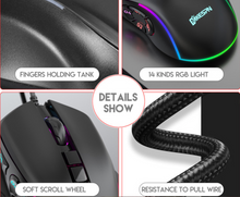 Load image into Gallery viewer, Gaming Mouse Wired 10 Button Adjustable RGB