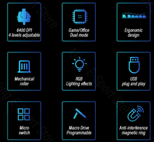 Load image into Gallery viewer, Professional Gaming Mouse Wired Laptop Usb-Cable Optical