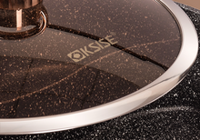 Load image into Gallery viewer, "Arna Lisa Royal Collections" Gold Diamond Queen Series Frying Pan Non-stick Stockpot Wok Pots