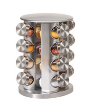 Load image into Gallery viewer, "Arna Lisa" Royal Collection - Luxury Rotary Seasoning Set 16 High Quality Red/Gold/Silver