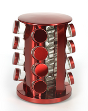 Load image into Gallery viewer, "Arna Lisa" Royal Collection - Luxury Rotary Seasoning Set 16 High Quality Red/Gold/Silver