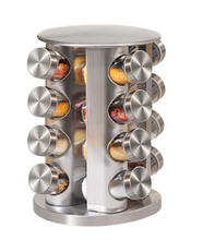 Load image into Gallery viewer, "Arna Lisa" Royal Collection - Luxury Rotary Seasoning Set 16 High Quality Red/Gold/Silver