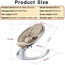 Load image into Gallery viewer, Designer Smart Touch Electric Rocking Chair
