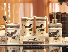 Load image into Gallery viewer, &quot;Scottishe&quot; Collection (Horses) - 5 Piece Bathroom Set
