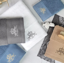 Load image into Gallery viewer, 2021 Luxury New High-Grade 100% Cotton Towel Set - Embroidery - 3 Piece

