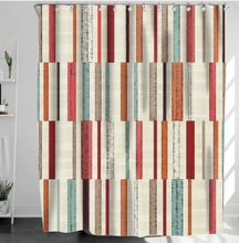 Load image into Gallery viewer, Shower/Bath Curtain Range - 3D Grey Geometric Stone Fabric Waterproof Bathroom Curtain Hotel Decorative Curtains Blackout Screen
