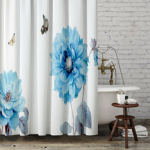 Load image into Gallery viewer, Shower/Bath Curtain Range - 3D Grey Geometric Stone Fabric Waterproof Bathroom Curtain Hotel Decorative Curtains Blackout Screen
