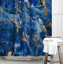 Load image into Gallery viewer, Shower/Bath Curtain Range - 3D Grey Geometric Stone Fabric Waterproof Bathroom Curtain Hotel Decorative Curtains Blackout Screen
