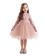 Load image into Gallery viewer, &quot;Arna&quot; Royal Gown Collection - Polka Dot Toddler Dress Halloween Costume Baby Girl Christmas Party Dress
