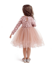 Load image into Gallery viewer, &quot;Arna&quot; Royal Gown Collection - Polka Dot Toddler Dress Halloween Costume Baby Girl Christmas Party Dress
