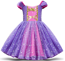 Load image into Gallery viewer, &quot;Arna&quot; Royal Gown Collection - Polka Dot Toddler Dress Halloween Costume Baby Girl Christmas Party Dress
