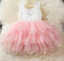 Load image into Gallery viewer, &quot;Arna&quot; Royal Gown Collection - Girls Princess Dress Tutu Baptism Newborn Infant Girl Party Dress
