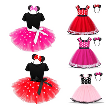 Load image into Gallery viewer, &quot;Arna&quot; Royal Gown Collection - Polka Dot Toddler Dress Halloween Costume Baby Girl Christmas Party Dress
