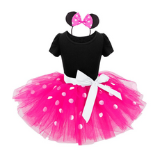 Load image into Gallery viewer, &quot;Arna&quot; Royal Gown Collection - Polka Dot Toddler Dress Halloween Costume Baby Girl Christmas Party Dress
