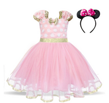Load image into Gallery viewer, &quot;Arna&quot; Royal Gown Collection - Polka Dot Toddler Dress Halloween Costume Baby Girl Christmas Party Dress
