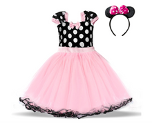 Load image into Gallery viewer, &quot;Arna&quot; Royal Gown Collection - Polka Dot Toddler Dress Halloween Costume Baby Girl Christmas Party Dress
