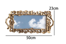 Load image into Gallery viewer, &quot;Arna Collection&quot; Gold Tray&#39;s - Nordic Ginkgo Leaf Mirror Display Tray
