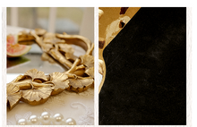 Load image into Gallery viewer, &quot;Arna Collection&quot; Gold Tray&#39;s - Nordic Ginkgo Leaf Mirror Display Tray
