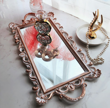 Load image into Gallery viewer, &quot;Arna Collection&quot; Gold Tray&#39;s - Nordic Ginkgo Leaf Mirror Display Tray
