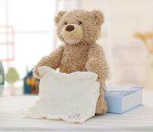 Load image into Gallery viewer, Children&#39;s T Bear &quot;Peek-a-Boo&quot; Electric Facial Turning Plush Movable Bear
