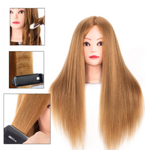 Load image into Gallery viewer, Deluxe Girls Professional 85% Real Human Hair Mannequin Hair Training &amp; Makeup - (Perfect Gift)
