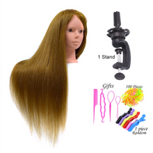 Load image into Gallery viewer, Deluxe Girls Professional 85% Real Human Hair Mannequin Hair Training &amp; Makeup - (Perfect Gift)
