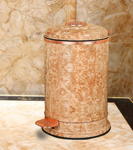 Load image into Gallery viewer, &quot;Arna Royal Vintage Collection&quot;  Luxury Pedal Golden Range 10L Trash Rubbish Bin
