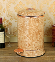 Load image into Gallery viewer, &quot;Arna Royal Vintage Collection&quot;  Luxury Pedal Golden Range 6L Trash Rubbish Bin
