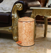 Load image into Gallery viewer, &quot;Arna Royal Vintage Collection&quot;  Luxury Pedal Golden Range 6L Trash Rubbish Bin
