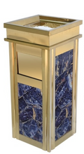Load image into Gallery viewer, Arna Royal Vintage Collection&quot;  Luxury Golden Outside/Inside Large Trash Rubbish Bin - Home or Business
