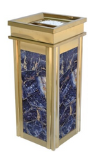 Load image into Gallery viewer, Arna Royal Vintage Collection&quot;  Luxury Golden Outside/Inside Large Trash Rubbish Bin - Home or Business
