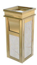 Load image into Gallery viewer, Arna Royal Vintage Collection&quot;  Luxury Golden Outside/Inside Large Trash Rubbish Bin - Home or Business
