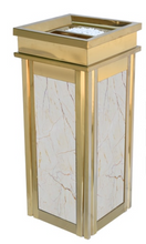 Load image into Gallery viewer, Arna Royal Vintage Collection&quot;  Luxury Golden Outside/Inside Large Trash Rubbish Bin - Home or Business
