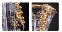 Load image into Gallery viewer, &quot;Arna Lisa&quot; Luxury Vintage Finest Collection - Crystal Golden Boys Copper Brass Vase

