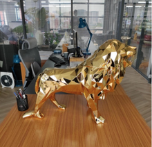 Load image into Gallery viewer, &quot;Arna Lisa&quot; Resin 78*30*56cm Geometric Lion Sculpture Ornament - High Quality
