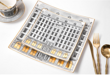 Load image into Gallery viewer, &quot;Arna Lisa&quot; Royal Collection - Luxury 24 Piece Bone China Dinnerware for 6 Gold/Silver
