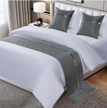 Load image into Gallery viewer, &quot;Arna Royal LUXURY Collection&quot; Hotel Quality Bed Runner/Scarf &amp; 2 Cushion Covers - Many Colours
