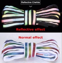 Load image into Gallery viewer, Trendy Fluorescent Reflective Shoe Laces - Many Colours/Sizes - NEW ARRIVAL
