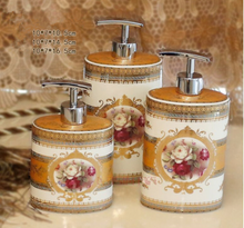 Load image into Gallery viewer, &quot;Arna Lisa&quot; Royal Collection - Luxury Bone China 8 Piece Bathroom Set - Gift Boxed
