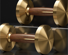 Load image into Gallery viewer, Limited Edition - Wooden Walnut Dumbbell Set + Stand (Slim &amp; Sleek) 1KG-14KG (Special)
