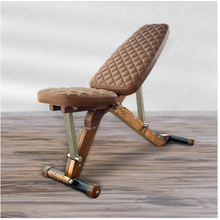 Load image into Gallery viewer, Limited Edition - Solid Wood Walnut Dumbbell Bench - (Slim &amp; Sleek) 5-Gear Adjustable Multi-Function Bench Trainer
